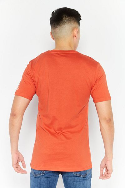 Crosshatch Men Round Neck Short Sleeves Printed T-shirt, Red