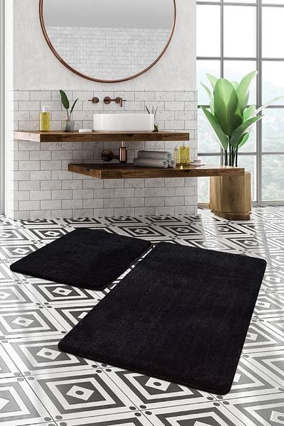 Sarar Bathroom Set Small Size 2 Pieces (80x50)(50x40)