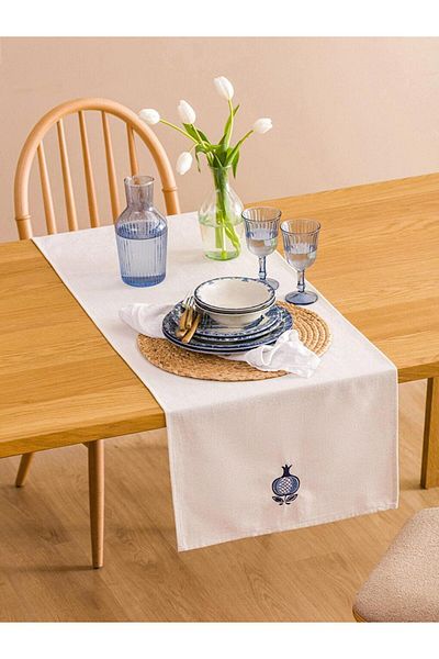 LC Waikiki Lcw Home Pomegranate Embroidered Runner 45X150 cm