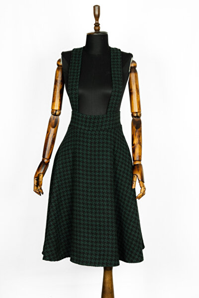 Sihirli Düğmeler Stamped Suspender Skirt