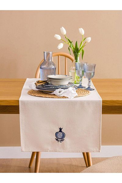 LC Waikiki Lcw Home Pomegranate Embroidered Runner 45X150 cm