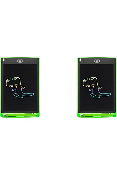Taimi Pack Of 2 Portable Foldable Lcd Reading Writing Development Tablet For Kids 12inch Green