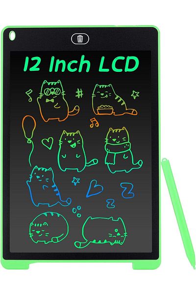 Taimi Portable Foldable Lcd Reading Writing Early Education Development Tablet For Kids 12inch Green