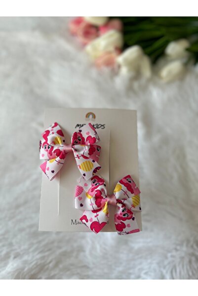 MeloKids My Little Pony Unicorn Patterned Ribbon Girl's Hair Clip