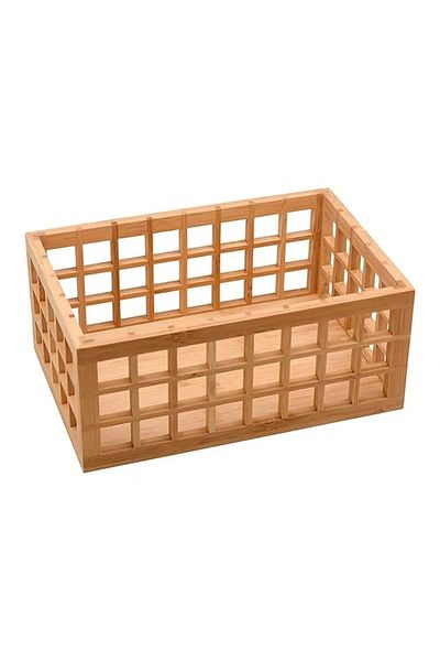 Qerhome Многофункционален органайзер-кошница от 3 бамбукови клетки