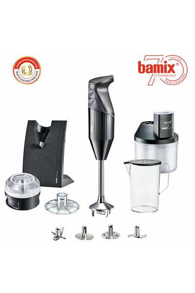 Bamix باميكس ® M200 - طقم خلاط يدوي أسود من Superbox بقدرة 200 وات