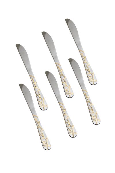 HIC 6-Piece Stainless Steel Dinner Knife Set