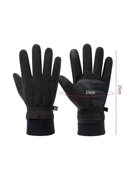 SINGLE SWORD Touchscreen Fleece Gloves Windproof Water Resistant