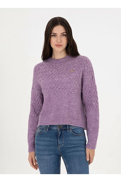 U.S. Polo Assn. Pulover de damă supradimensionat de culoare biciclete - ZENLE DMLS