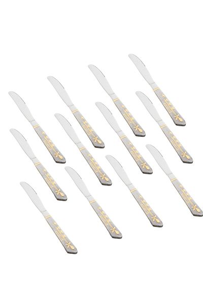 HIC 12-Piece Stainless Steel Dinner Knife Set