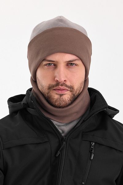 Butikgiz Hünkar Sytle, Double Color Double Layer Foldable Soft Men's Beanie Neck Collar Suit