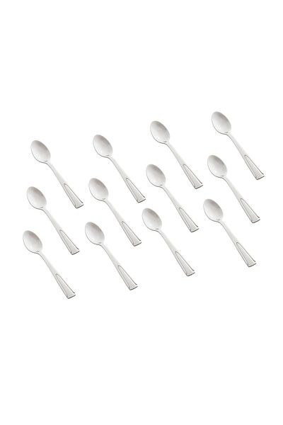 HIC 12-Piece Stainless Steel Teaspoon Set