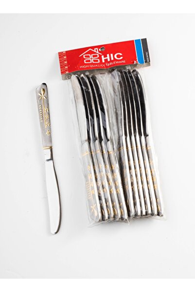 HIC 12-Piece Stainless Steel Dinner Knife Set