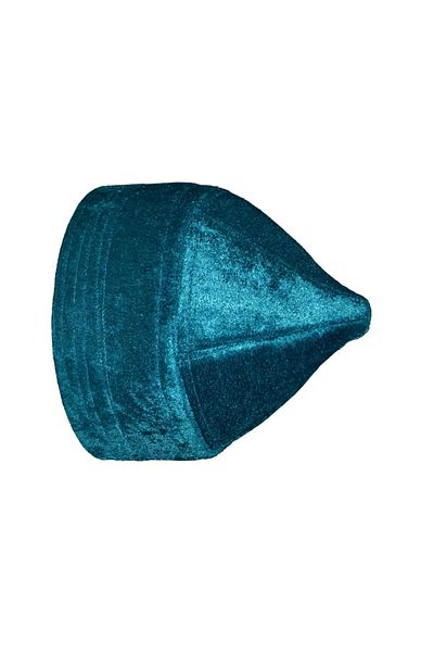 şahinbak Mevlevi Skullcap, Skullcap, Hat, Velvet Wrap, Wrap, Imam Wrap, Turquoise Skullcap, T114