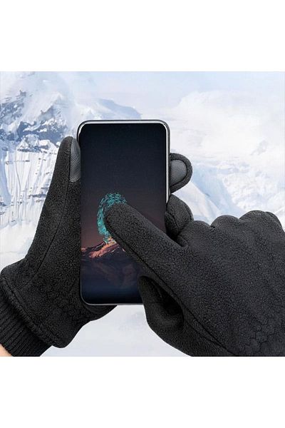 SINGLE SWORD Touchscreen Fleece Gloves Windproof Water Resistant