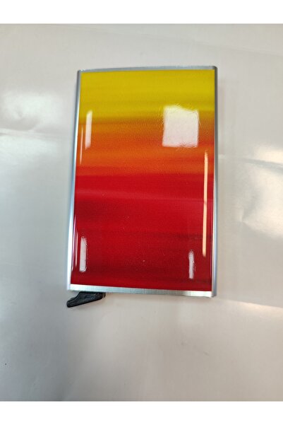 Lutti Yellow Red Meral Mechanical Card Holder