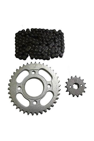 örel bisiklet Kuba Cg 125 Zincir + Ön Dişli + Arka Dişli Set