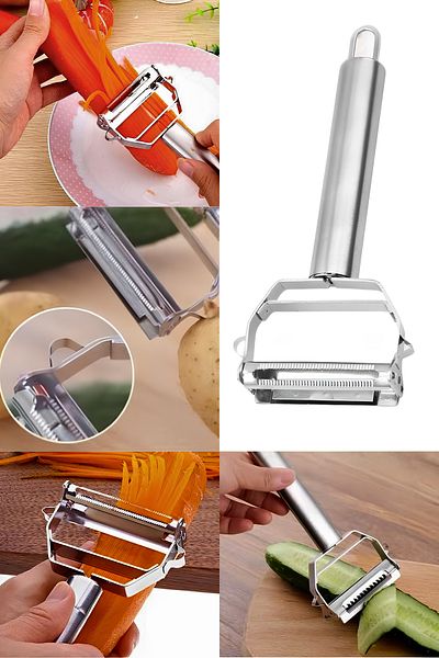 Vekorr Multipurpose Julienne Vegetable Fruit Peeling Cutting Apparatus Cucumber Carrot Pumpkin Food Prep Peeler