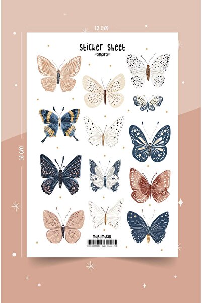 MuslimWalk Amara – Kelebekler Sticker Seti #148