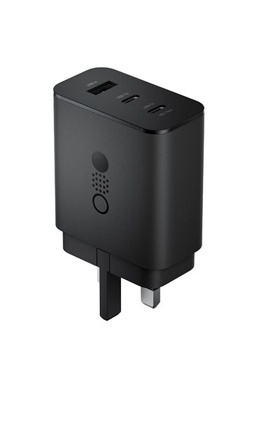 NOTHING CMF Power adapter USB PD (Power Delivery) 65 Watts 3 USB Ports (2X USB-C/1X USB) Charcoal Gray