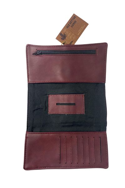Old Cotton Vintage Unisex Quality Tobacco Cut Design Wallet Bag - 28 cm 19 cm