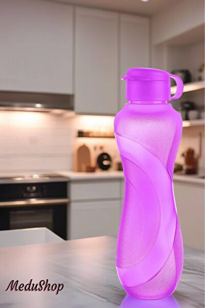 MEDUSHOP Waterfresh 1,5 Lt Su Matarası Eve, Okula, Spora, İş Yerine Uygun & Su Şişesi & Suluk - Mor