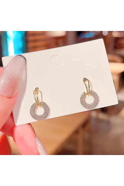 Eva Flore Gold Dangle Vintage Multilayer Hoop Earrings, Elegant Style Earrings