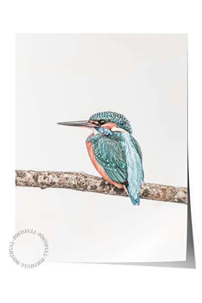 Postifull Poster rustic fără ramă, pictură nordică albastră, NR:278 Fotografi...