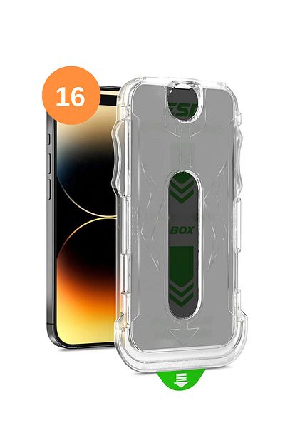 OSG واقي شاشة من الزجاج المقسى غير قابل للكسر ومضاد للكهرباء الساكنة متوافق مع iPhone 16 وسهل التركيب
