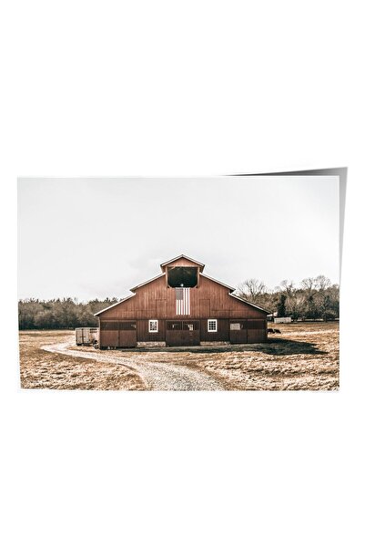 Postifull Poster rustic fără rame, pictură nordică maro, nr:494 Fotografie pe...