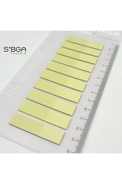 sibga tasarım Light Green Transparent Postit - Bookmark Sticker Note Paper