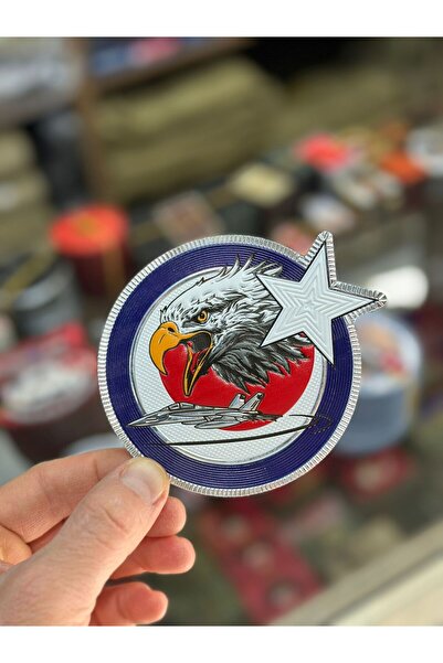KOMANDO PAZARI LAZER KESİM  KARTAL VE AY YILDIZ PATCH, PLASTİK 3 BOYUTLU ARKA...