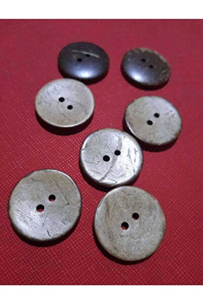 İMREN AKSESUAR زر 18 مم خشب جوز الهند 1 عبوة 10 قطع