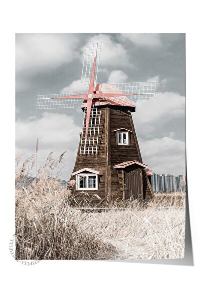 Postifull Rustic Çerçevesiz Poster, İskandinav Kırmızı Tablo, NO:262 Kırmızı ...