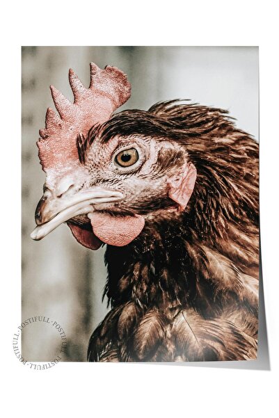 Postifull Poster rustic fără rame, pictură nordică maro, NR:176 Fotografie de...