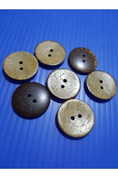 İMREN AKSESUAR زر 2 سم خشب جوز الهند 1 عبوة 10 قطع