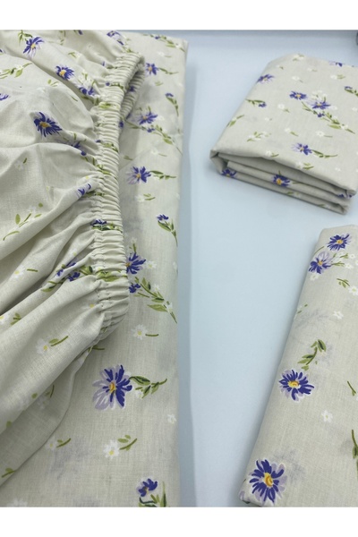 pınarhome collectıon 100% COTTON FABRIC RUBBERED SHEET+PILLOW CASE CORNER DEEP 28-30 CM SOFT FABRIC NEW SEASON