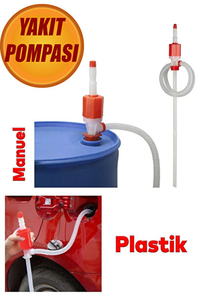 NUBLADO Araba Araç Otomobil Benzin Mazot Su Pompası Yakıt Transfer İkmal Aktarma Plastik Pompa Vak Vak OTO.