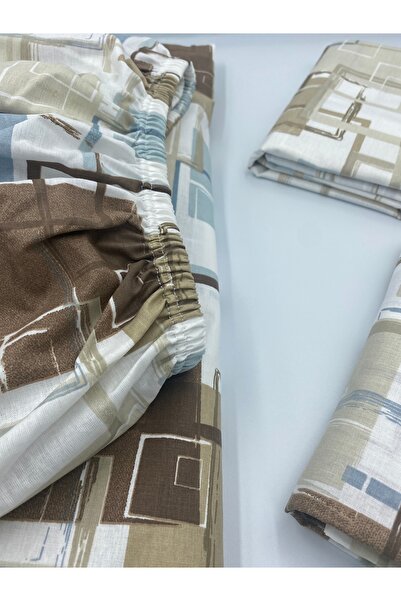 pınarhome collectıon 100% COTTON FABRIC RUBBERED SHEET+PILLOW CASE CORNER DEEP 28-30 CM SOFT FABRIC NEW SEASON