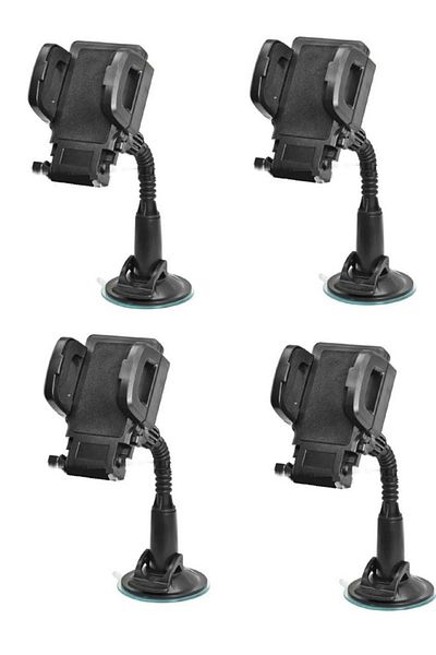 Taimi Pack Of 4 Car universal Holder For Ipad, Tablet And Phone Black
