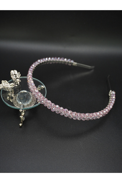 gelinmz Coroană elegantă cu un singur cristal - potrivită pentru nuntă și log...