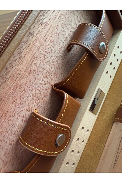 COHİBA Cohiba Puro Çantası Humidor Özellikli Taba Renk İspanyol Sediri