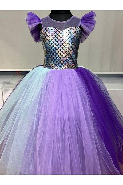 Okay Girl's Mermaid Sinking Evening Dress