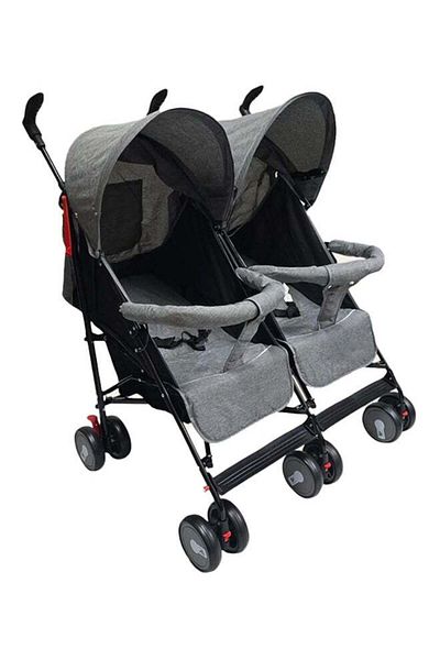 BabyCara Foldable Twins Baby Stroller With Adjustable Seat