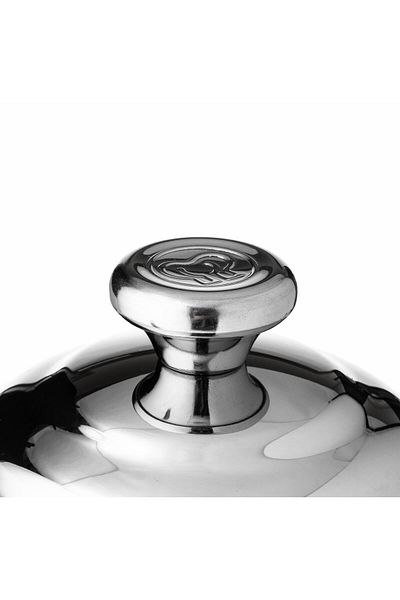 KORKMAZ Turkish Steel Teapot 0.9 L 18/10 Steel