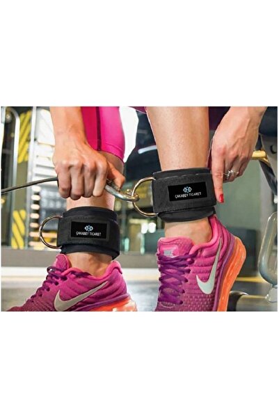 ÇAKABEY Ankle Straps Fitness Ayak Bileği Ağırlık Çalışma Kemeri Cable Kickback Bilek Aparatı Sağ/sol Takım