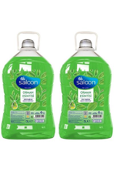 Saloon 3 Lt X 2 Pieces Forest Breeze Liquid Soap