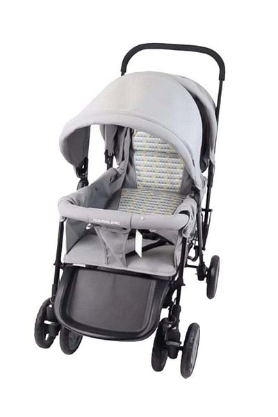 BabyCara Twin Stroller Adjustable Seat Complete Lay Down for Babies