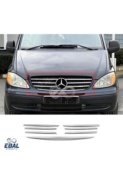 EBAL OTO AKSESUAR Mercedes Vito W639 Krom Ön Panjur 7 Prç. 2004-2010 P. Çelik