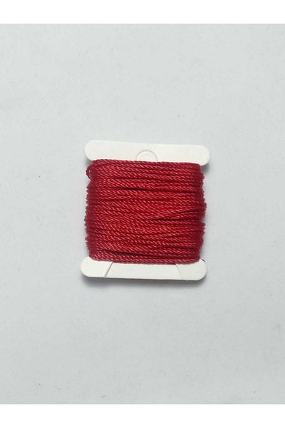 Eskişehir hobi sanat 10 Meters Red Rosary Rope - 0.8 mm Color